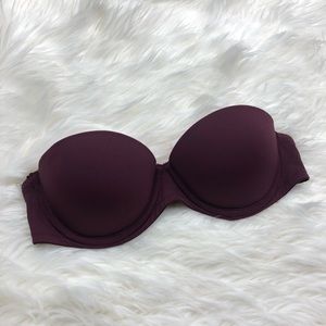 PINK Victoria's Secret Intimates & Sleepwear - Pink Victoria’s Secret bra strapless burgundy 32A PINK Victoria's Secret Intimates & Sleepwear - Pink Victoria’s Secret bra strapless burgundy 32A